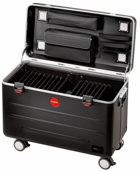Picture of adowarka PARAT PARAT PARAPROJECT Case TC16 TwinCharge USB-A/USB-C f. 16 Tablets 32,77cm 12,9Zoll iOS/And/Win CO/PD/QC ohne Kabel schwarz