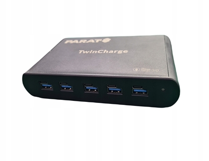 Attēls no PARAT PARAPROJECT TC5 TwinCharger fr 5 Gerte USB-A / USB-C schwarz
