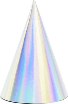 Изображение Party Deco Czapeczki imprezowe, opalizujce, 17 cm, 6 szt. uniwersalny