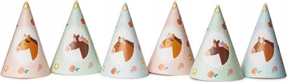 Изображение Party Deco Czapeczki Konie 16cm 6szt