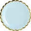 Picture of Party Deco talerzyki Yummy, jasny niebieski, 18cm, 6 sztuk uniwersalne (33389)