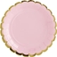 Изображение Party Deco talerzyki Yummy, jasny ró, 18 cm, 6 sztuk uniwersalny (33392)