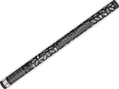 Изображение Party Deco Tuba strzelajca konfetti, srebrne paski, 80 cm uniwersalny