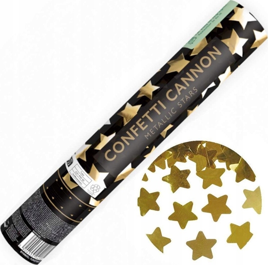 Picture of Party Deco Tuba z gwiazdkami zota 28cm
