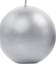Attēls no Party Deco wieca kula, metaliczna, srebrna, 8 cm, 6 szt. uniwersalny