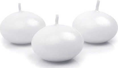 Изображение Party Deco wiece pywajce, biae matowe, 4 cm, 50 szt. uniwersalny