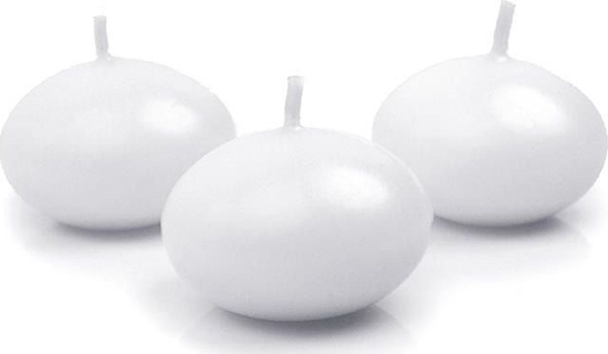 Изображение Party Deco wiece pywajce, biae matowe, 4 cm, 50 szt. uniwersalny