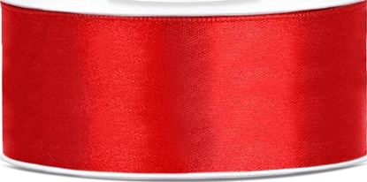 Picture of Party Deco Wstka satynowa, czerwona, 25 mm x 25 m uniwersalny