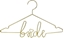 Изображение PartyDeco Metalowy wieszak Bride, zoty, 45x27cm one size