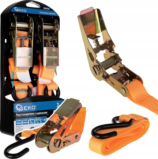 Picture of Pasy transportowe z napinaczem 4mx25mm 700kg 2szt. (10)