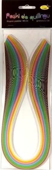 Picture of Paski do quillingu 3mmx50cm pastelowe 100szt