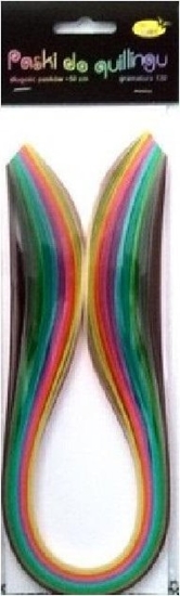 Picture of Paski do quillingu 5mmx50cm pastelowe 100szt