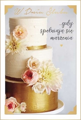 Picture of PASSION CARDS Karnet lub tort zoty PR