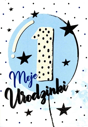 Picture of PASSION CARDS Karnet roczek niebieski PR