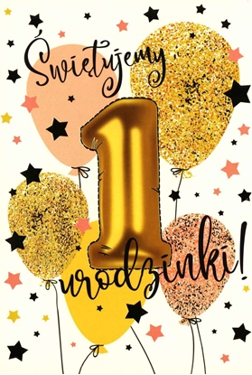 Picture of PASSION CARDS Karnet roczek róowy PR