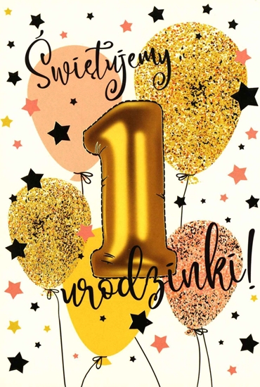 Picture of PASSION CARDS Karnet roczek róowy PR