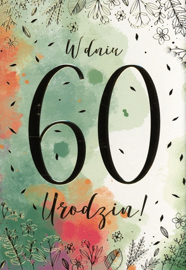 Picture of PASSION CARDS Karnet W dniu 60 urodzin PR-108