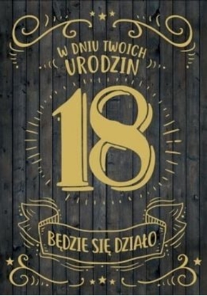 Picture of PASSION CARDS Karnet W dniu Twoich 18 Urodzin Bdzie si dziao