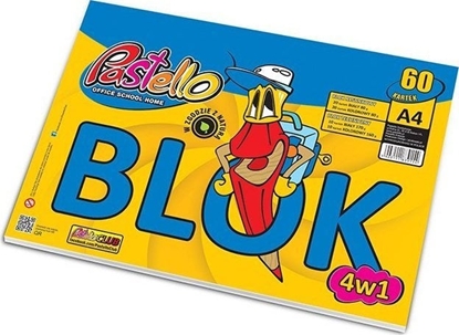 Picture of Pastello Blok 4w1 A4 60k. PASTELLO