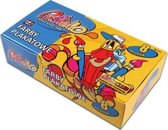 Изображение Pastello Farby plakatowe 8 kol. 20 ml PASTELLO Pastello TARGI