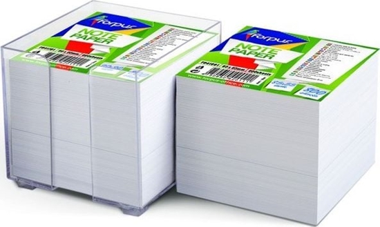 Изображение Pastello Kostka nieklejona biaa POJEMNIK 85x85 mm 800 kartek PAS-0565 Pastello