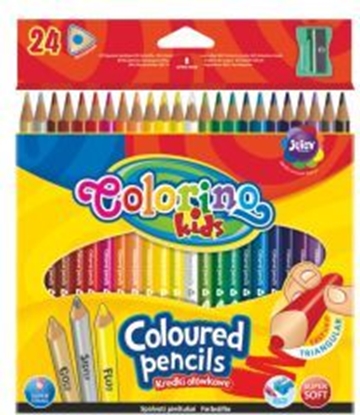 Picture of Patio Kredki oówkowe trójktne 24 kolory Colorino