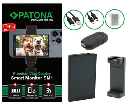 Attēls no PATONA 4199 monitor do aparatu 10,1 cm (3.97") Czarny 480 x 800 px Ekran dotykowy