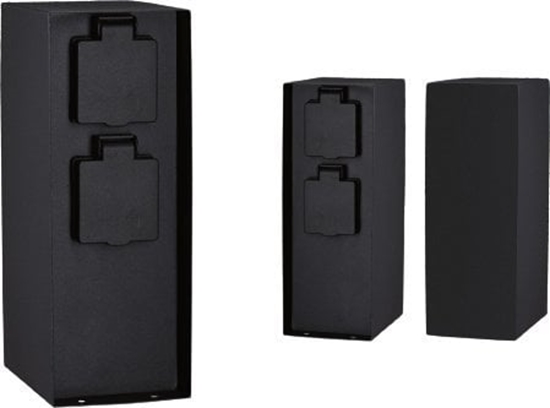 Picture of Paulmann Kolumna RIO 2 gniazda 230V IP44 stal szlachetna antracyt