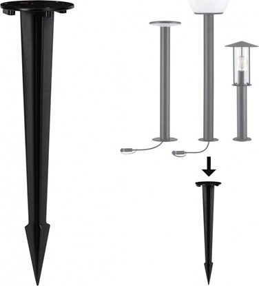 Picture of Paulmann Podstawa/ szpilka wbijana do lamp ogrodowych 40cm okrga metalowa