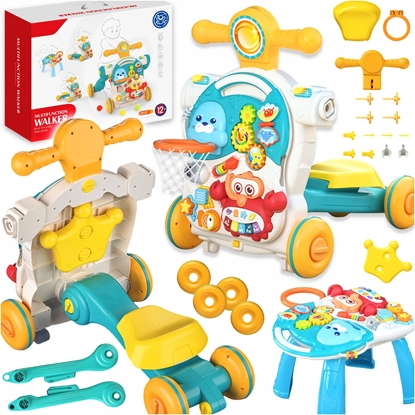 Изображение Pchacz chodzik hulajnoga stolik edukacyjny 4w1