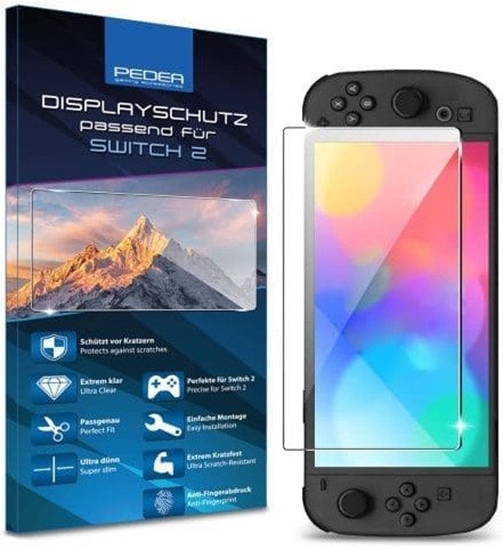 Изображение PEDEA Displayschutz für Nintendo Switch 2 2025 Schutzfolie 9H