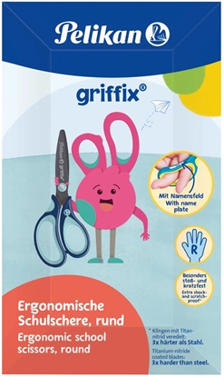 Attēls no Pelikan griffix Schulschere Rechtshänder Rund 14cm Blau