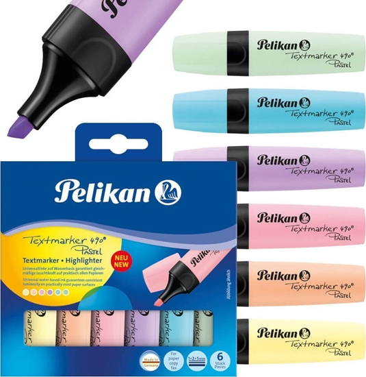 Picture of Pelikan Zakrelacz 490 Pastell etui, 6 kolorów