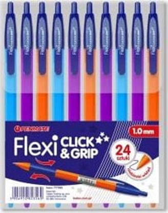 Attēls no Penmate Dugopis Flexi Click&Grip mix niebieski (24szt)