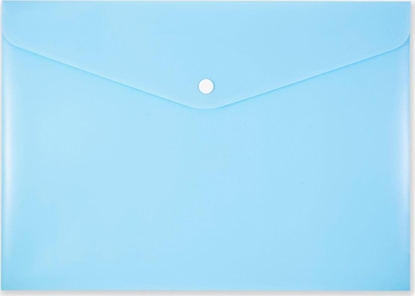 Изображение Penmate Koperta na zatrzask A4 PP-113 pastelowa niebieska