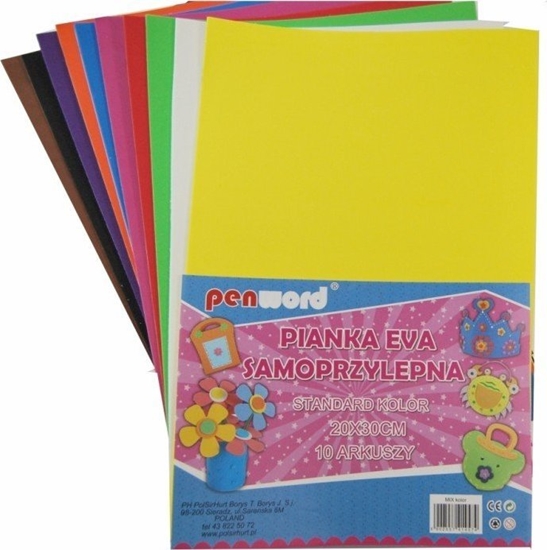 Изображение Penword Pianka dekoracyjna samoprzylepna 20 x 30 cm 10 ark.