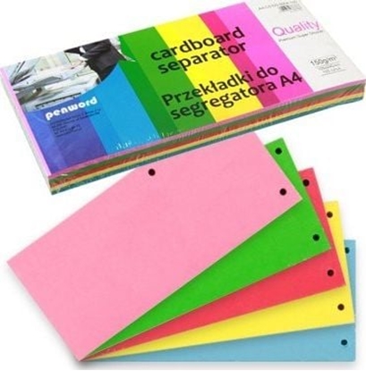 Изображение Penword Przekadki do do segregatora PENWORD DC105 100szt. 5kol. Penword