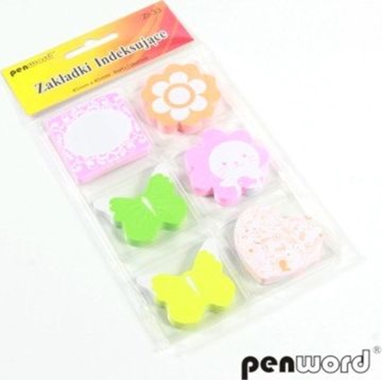 Picture of Penword ZAKADKI INDEKSUJCE ZI-33 PAPIEROWE 6x75 45mmx45mm Penword TARGI