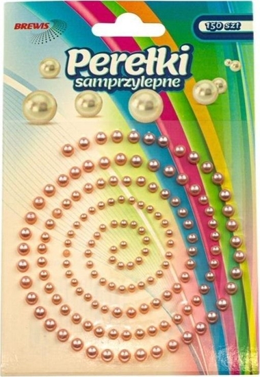 Picture of Pereki samoprzylepne róowe 150szt