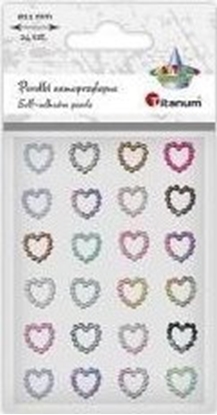 Attēls no Pereki samoprzylepne Serca mix kolorów 24szt
