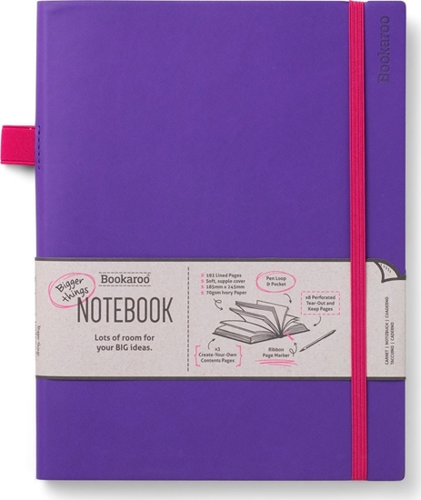 Picture of Peter Pauper Press Bookaroo Notatnik Journal duy - Fioletowy
