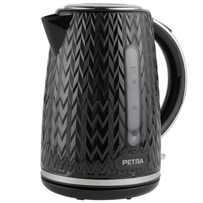 Attēls no Petra PT3864BLKVDEEU10 Chevron Jug Kettle black