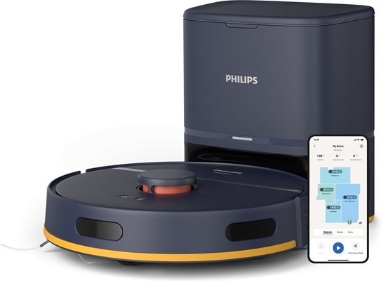 Изображение PHILIPS HomeRun 2000. serijas Puteklsucejs robots ar mazgasanas funkciju  tumsi zils XU2100/15 XU2100/15 (8720389065026)