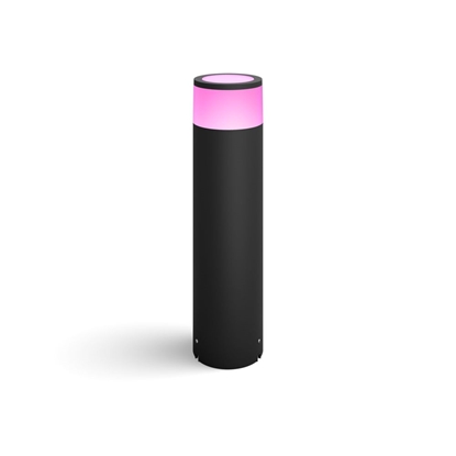 Изображение Philips Hue WCA Calla Outdoor Large Bollard, Black | 8 W | 2000-6500 Hue White Colour Ambiance