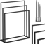 Изображение Physa Stojak wieszak na 3 rczniki wolnostojcy podogowy STAL 65 x 21.5 x 84 cm ciemnoszary Stojak wieszak na 3 rczniki wolnostojcy podogowy STAL 65 x 21.5 x 84 cm ciemnoszary