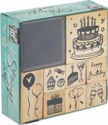 Picture of Piecztki drewniane 8szt z kaamarzem