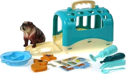 Изображение Piesek z klatk do przenoszenia z akcesoriami