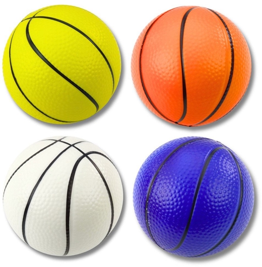 Изображение Pika Do Koszykówki Piankowa Do Odbijania Kopania Zabawy 12cm LEAN TOYS