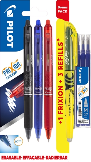 Изображение Pilot Pilot - FriXion Clicker Pens m/click 0,7 Bonuspack 3+Light+Refillset /Writing