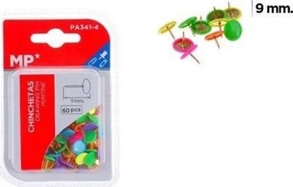 Attēls no Pinezki kolorowe fluorescencyjne 60szt